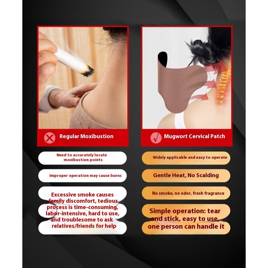 Wormwood Cervical Spine Sticker Shoulder Lumbar Spine Knee Sticker Self-heating Moxibustion Sticker Plaster Sticker