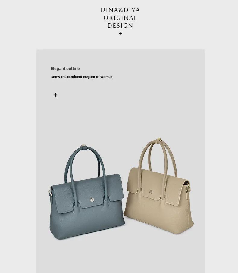 Dámská módní messenger taška 2025 z pravé hovězí kůže pro dojíždění