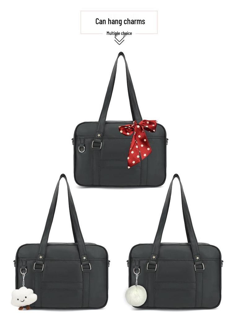 2024 Women's Japanese Style JK Uniform Crossbody Bag: Two-Dimensional Simple Academy Shoulder Handbag