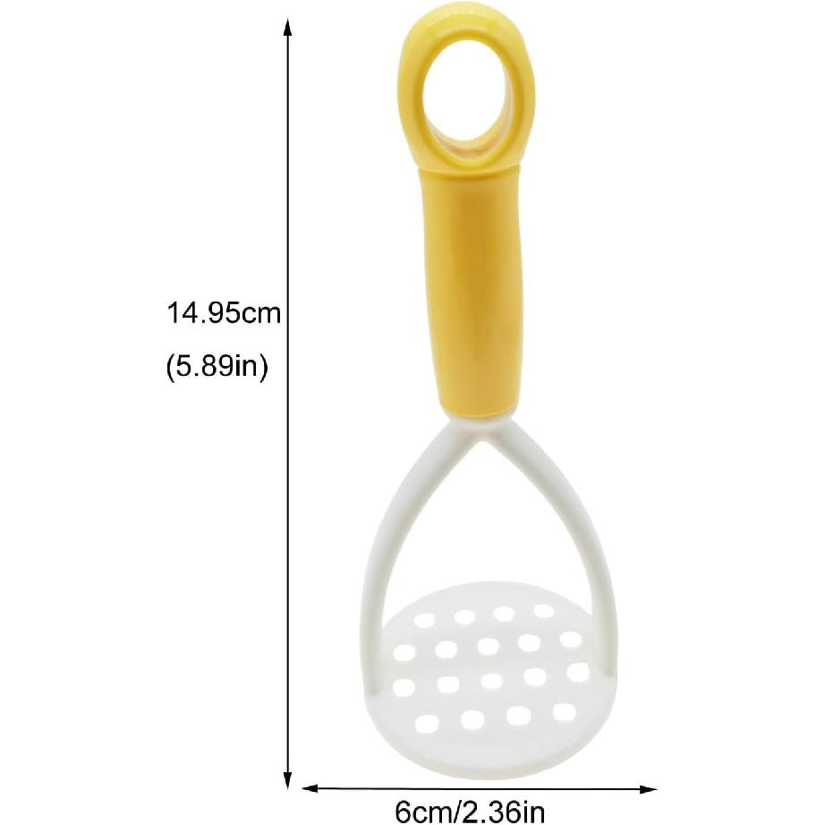5Pcs Mini Potato Masher Cooking Utensils Non-Scratch Nonstick Masher Manual Silicone Potato Masher Kitchen Tools for Bean, Root Vegetables