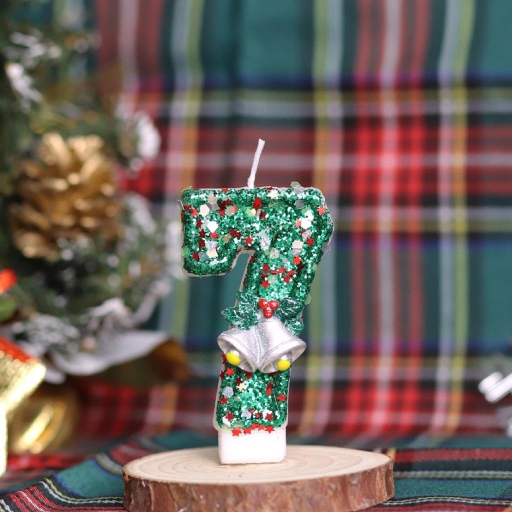 Christmas Number Birthday Candle Party Cake Decoration Birthday Gift 