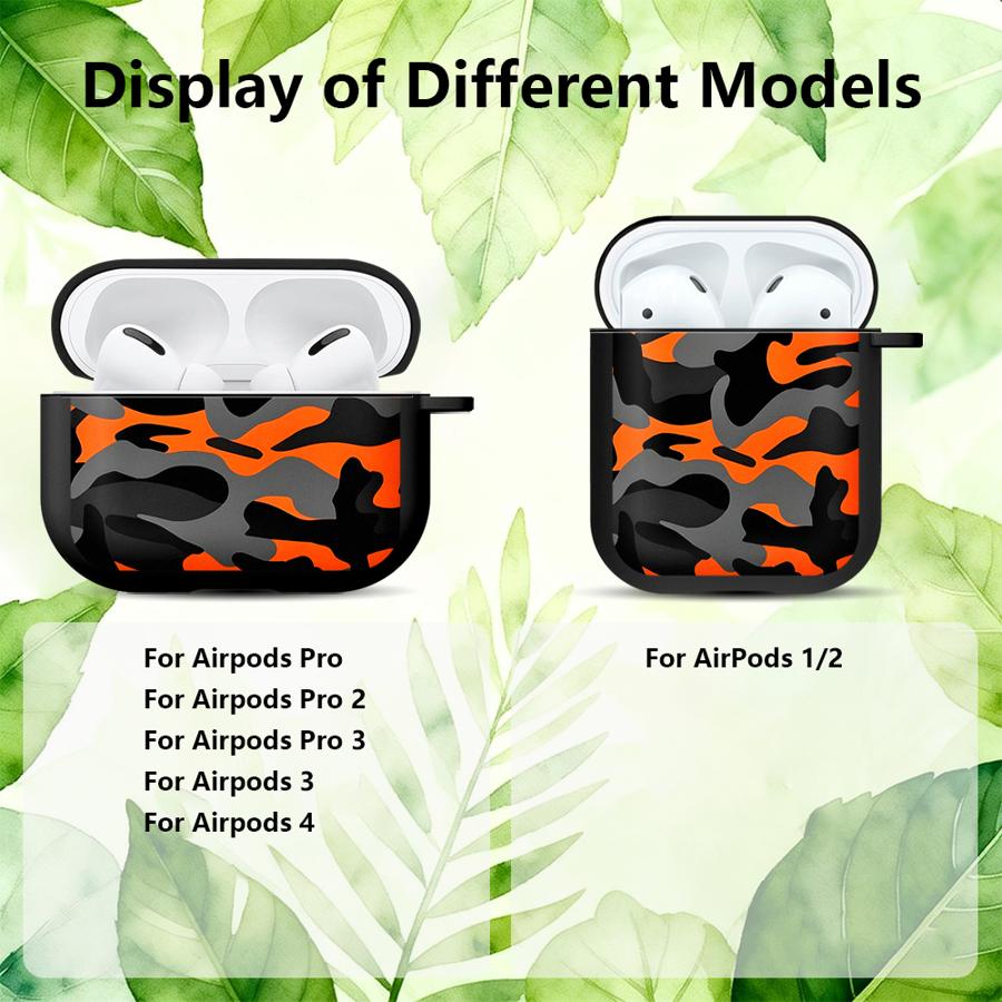 Case For Airpods 2 3 Pro3 1 Pro Pro2 4 Earphone Cases Cover Camouflage Design