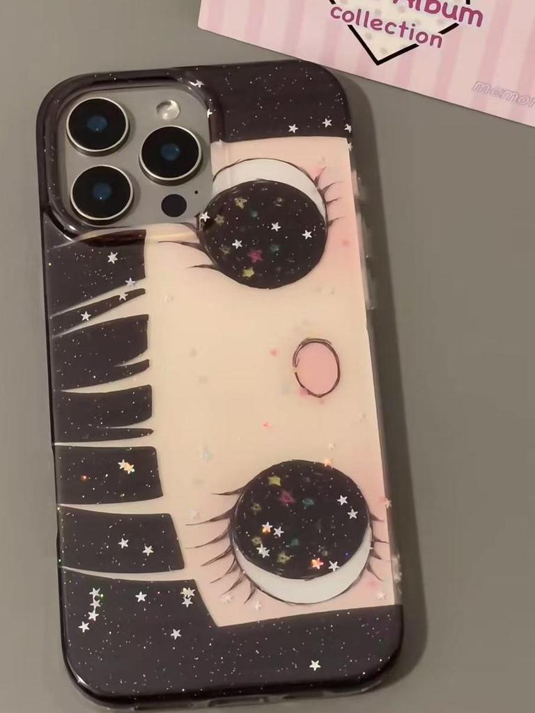 Trendy Big Eyes Cute Girl Phone Case For IPhone 17 Air 16 15 14 Plus 13 12 11 Pro Max Shockproof Durable Impact Resistant Cover