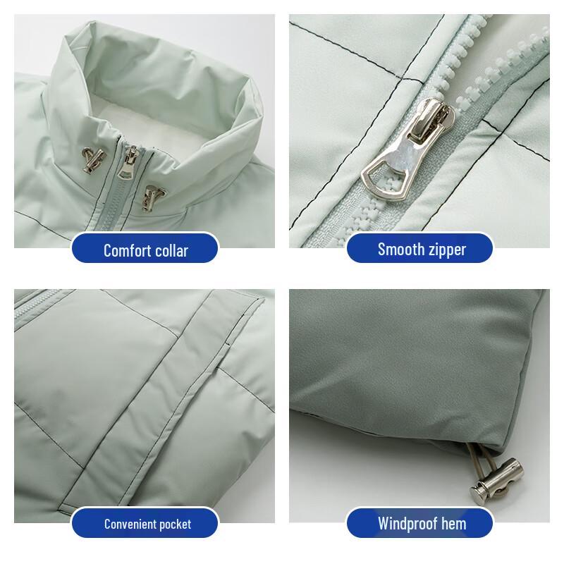 Eastern Camel Unisex Gradient Stand-Collar Padded Winter Jacket