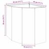 Corner Planter Black 45 X 45 X 50 Cm Steel