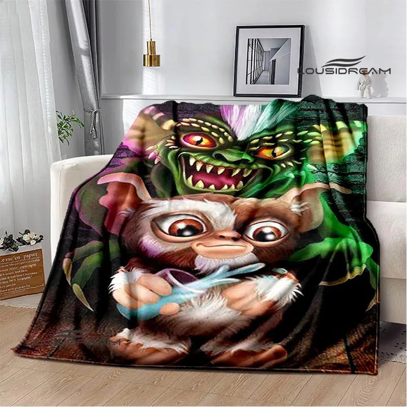 Gremlins cartoon printing blanket children's warm blanket flannel soft and comfortable blanket home travel blanket birthday gift