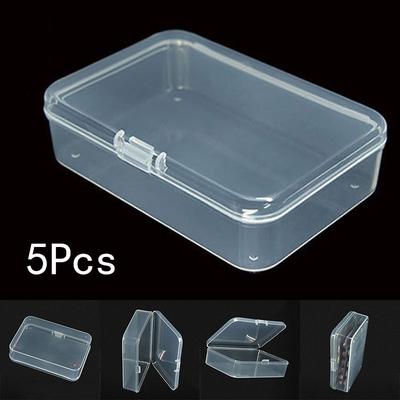 5 PCS Plastic Boxes PP Plastic Box Jewelry Packaging Component Receiving Box ID Card 9.5*6.5*2.5CM High Quality