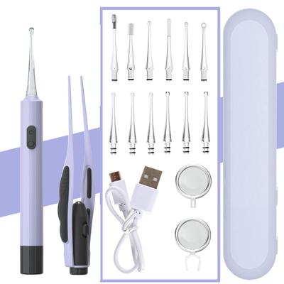 Earpick Light Glowing Earpick Earpick with LED Light USB Rechargeable Glowing Earpick Loupe Ear Interchangeable Ear Tips Ear Cleaning Glowing Earpick