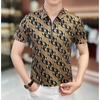 2025 Summer Trendy Casual Men's Versatile Half-Zip Polo Shirt Slim Fit Fashion Short Sleeve Simple Letter T-Shirt