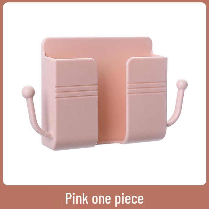 Wall-Mounted Remote Holder & Bedside Phone Charging Shelf