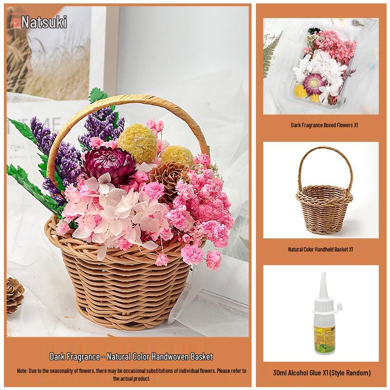 Back-to-School Gift: DIY Eternal Flower Mini Basket Ornament for Team Building & Decoration