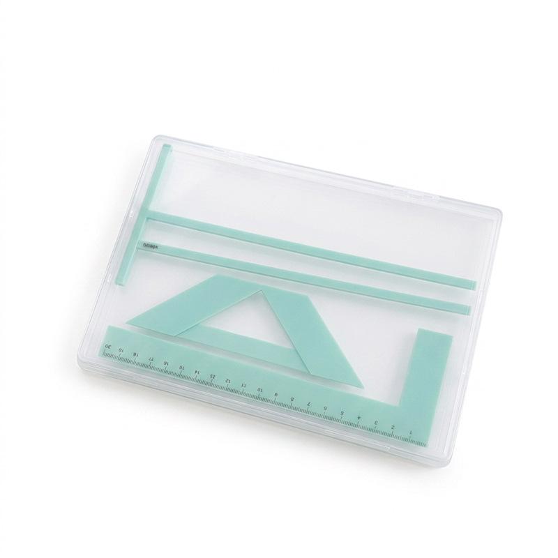 Four-Piece Ruler Set for Book Covers, Diaries, Photo Albums - Multi-Functional Positioning and Measuring Tool.