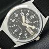 RENOVOVANÉ SEIKO 5 AUTOMATIC 6309A JAPONSKÉ PÁNSKÉ HODINKY S ČERNÝM CILENÍKEM a427303-2 QRL-a427303