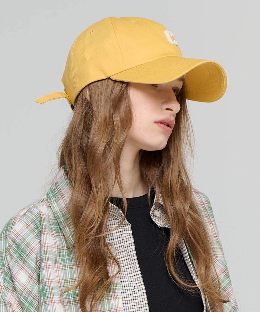 CARGOBROS FOR WOMAN Logo Point Ball Cap (Yellow)