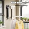 Foldable Retractable Clothes Rack with Suction Cups - Invisible, No-Punch, Seamless Acrylic Hanger for Dorms
