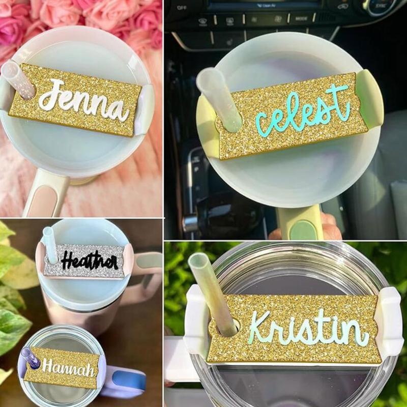 Name Plate Resin Mold for Cup Lid 40oz Tumbler Nameplate Silicone Mold Resin Casting  Personalized Custom Name Making