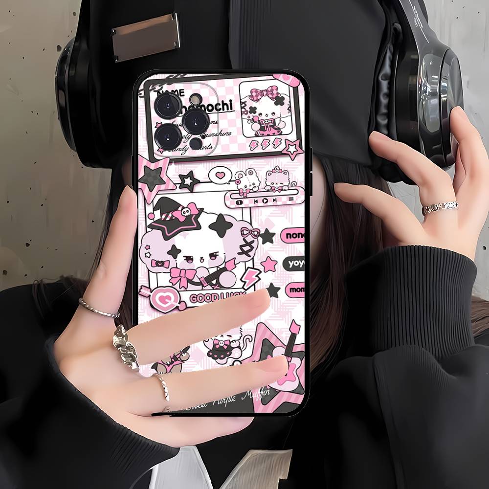 

Popular Cute N-Nonomochi Dog LOGO For IPhone 17 16 15 14 13 12 11 Pro Max 13 17Air Shockproof Soft Phone Cases Coque iPhone 13