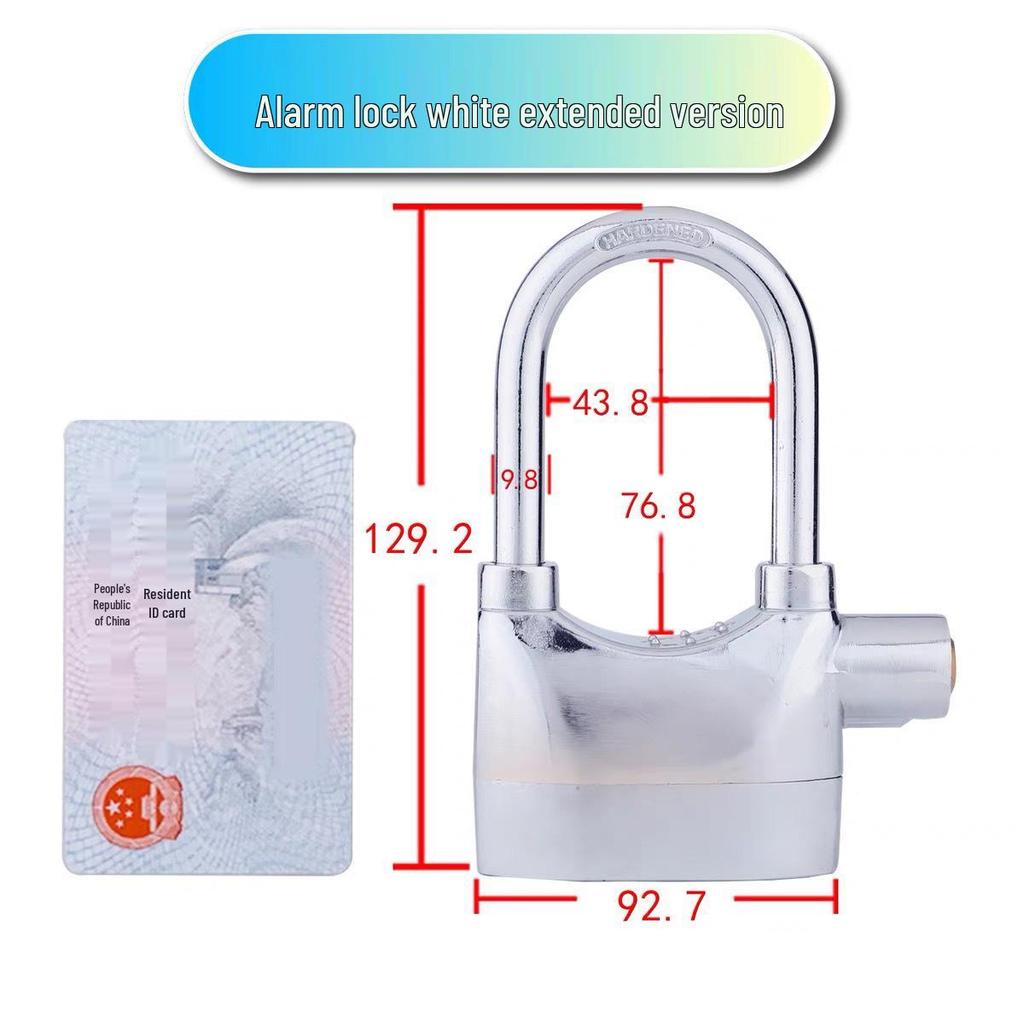 Waterproof Anti-Theft Alarm Padlock for Motorcycle and Main Door
