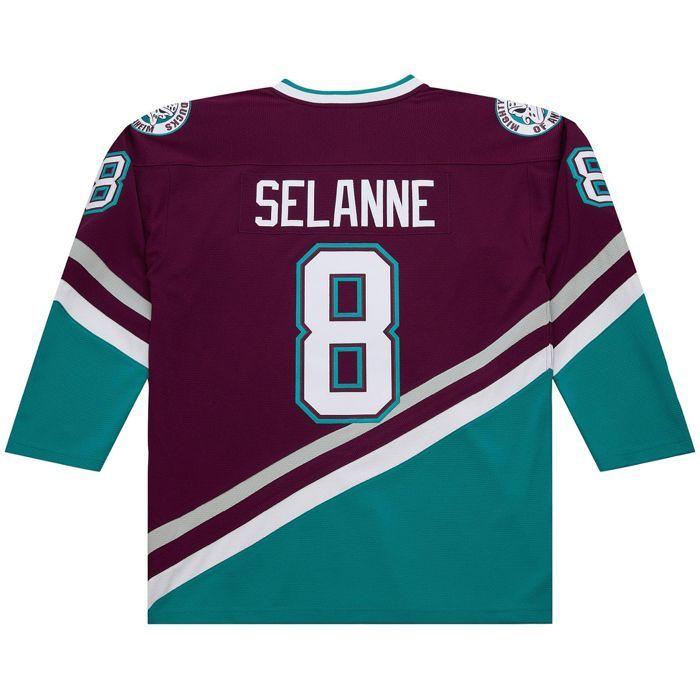 Maillot NHL - MITCHELL & NESS - Teemu Selanne 1996 - Noir - Manches longues - Respirant