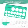 Silicone Nipple Measuring Card Smooth Flange Measurement Tool Soft Safe Lightweight Perfect Gift Nontoxic Feeding Supplies