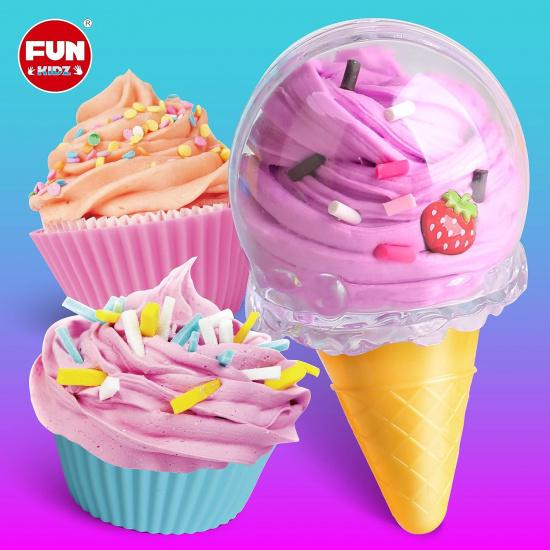 35,16 жидк. унц. Слайм «Масляный» 8 упаковок, FunKidz Мягкий слайм «Мороженое» для девочек 6-8 лет Готовый 1040 мл Слайм-игрушки Подарок на день рождения Сувениры для вечеринки для детей от 6 до 12 лет