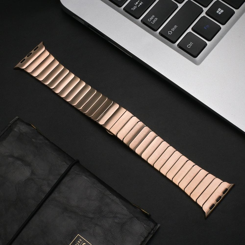 Stainless Steel Band for Apple Watch Ultra 3 2 1 49mm 11 10 46mm 42mm Luxury Strap for Iwatch 9 8 7 6 5 4 Se 44mm 40mm 45mm 41mm