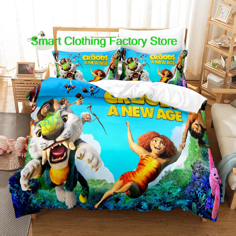 The Croods A New Age Bedding Set Single Twin Full Queen King Size Bed Set Teenagers Bedroom DuvetcoverSets Fashion Bed Sheet Set