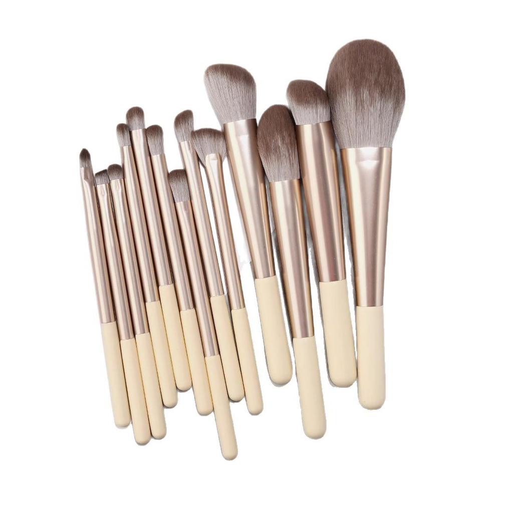 13 Sunlight Series Makeup Brush Set, Soft Concealer Brush, Foundation Brush, Eyeshadow Brush, Loose Powder Brush