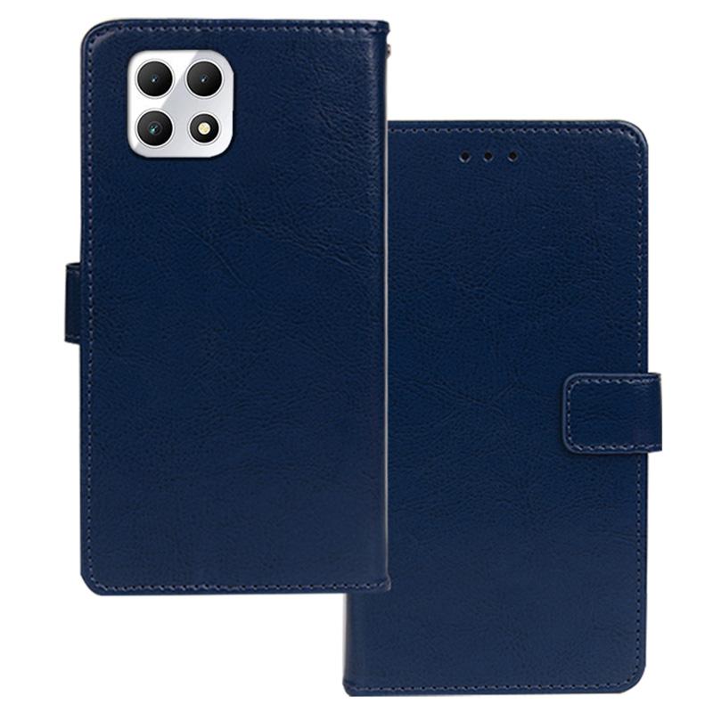

IDEWEI for T-Mobile REVVL 7/T Phone 2 5G Case Crazy Horse Textrure Leather Phone Cover Card Slots A