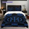 Inter Milan Heritage Bedding (1 * Duvet Cover + 2 * Pillowcase, Without Core) Duvet Cover and Pillowcase Soft and Comfortable Christmas Birthday Gift