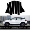 6Pcs Car Door Window Trim Pillar Posts Molding Cover Stickers for Geely Coolray Proton X50 2019-2023 Auto Styling Accessories