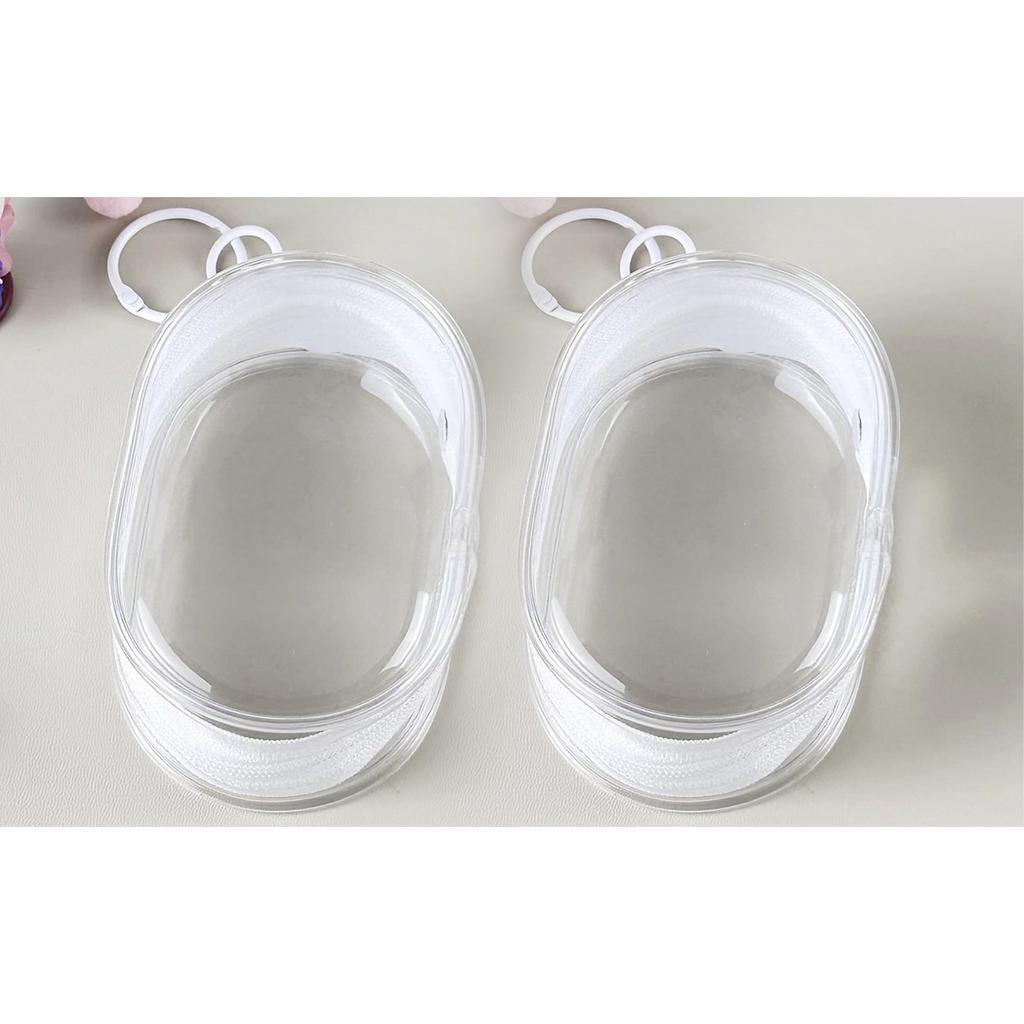 1/2pcs Waterproof Piece Transparent Charger Storage Bag With Design Multi Purpose Portable Storage Bag For Travel Storage Bag