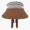 Munsingwear Women Wide Brim Ribbon Visor Camel Mr322lcp81
