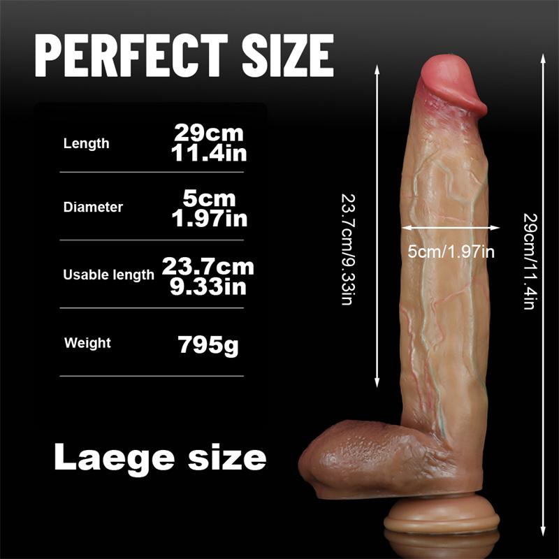 Women's Oversized Long Makeup Phallus Simulation Dildo Oversized Stallion Masturbator Adult Supplies