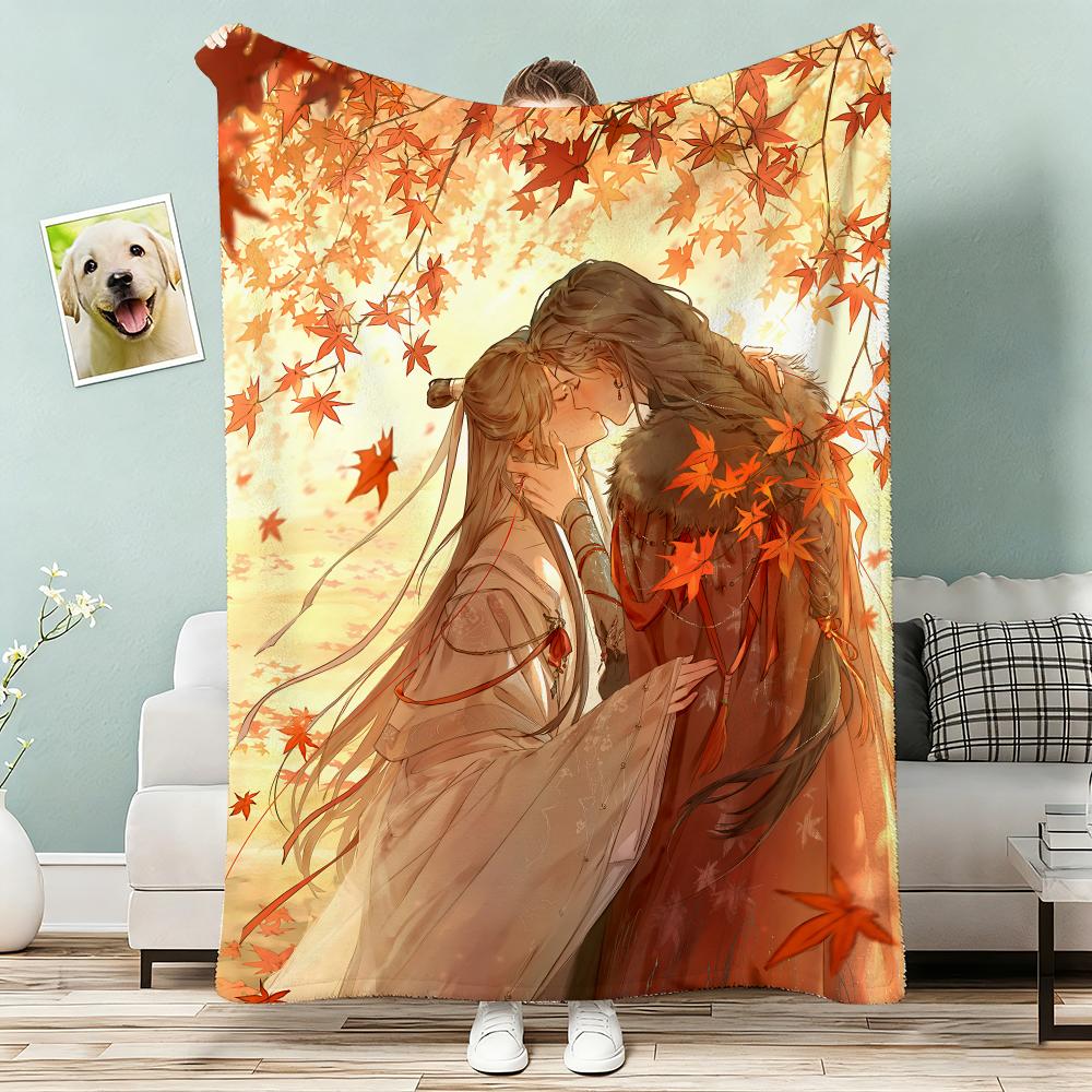 Anime Heaven Official's Blessing Throw Lightweight 240g Flannel Blanket Soft Skin-friendly for Summer Cooling