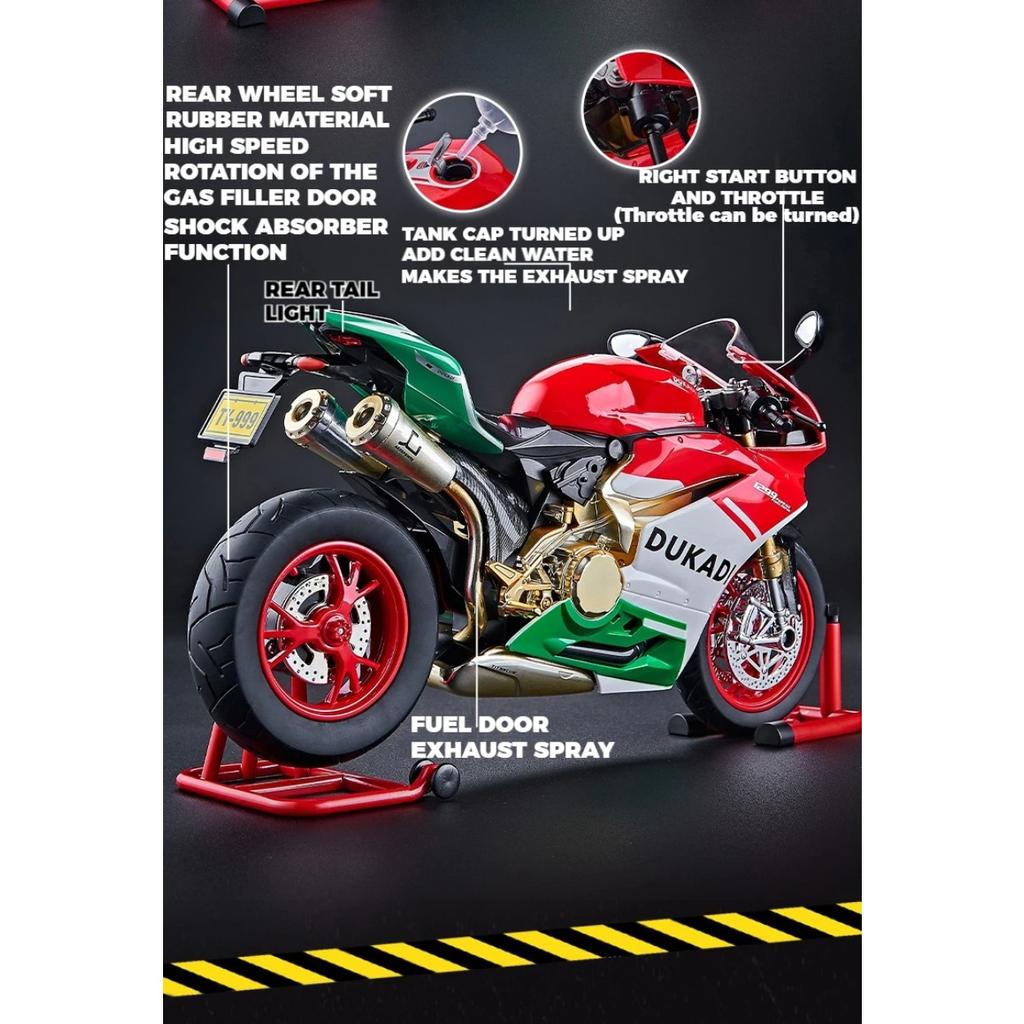 Spary 1/9 Ducati 1199 Panigale R High Performance Racing Car Alloy Motorcycle Diecast Model Collection of Hobby Ornament Kid Toy