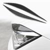 Cover Headlight Eyebrow Car Black Trim Decor Soft Accessory Replacement