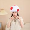 Mushroom Hat for Halloween Costume Hat Festival Party Gathering Headgear Seasonal Party Photoshoots Hat Accessories