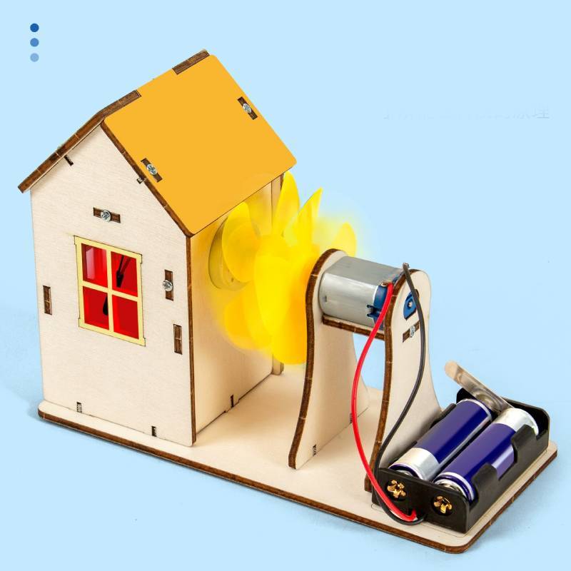 Kids Wind Power Science Kit With Diy Electric Generator For Classroom And Home Learning