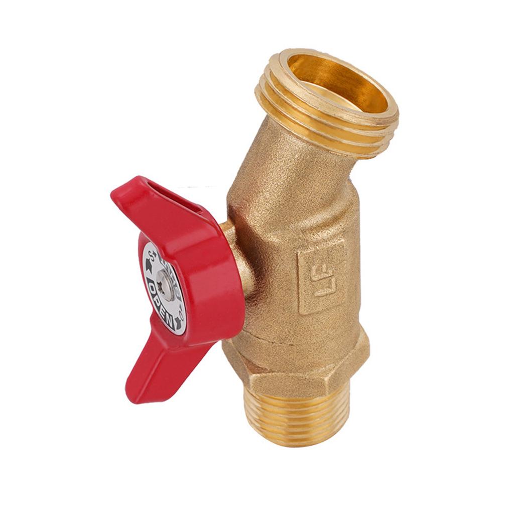 Heavy Duty Brass Faucet Weather Resistant Brass Spigot 1/2 Inch NPT Male To 3/4 Inch GHT Male for Garden Hose Use