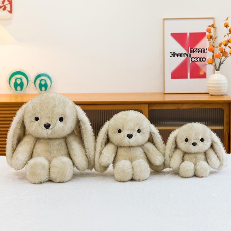 Long-Eared Doudou Bunny: Super Soft Plush Comfort Doll for Kids