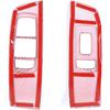 GZXinWei Inner Door Window Lift Panel for Dodge Challenger 2015-2023 Interior Cover Trim Red Carbon Fiber