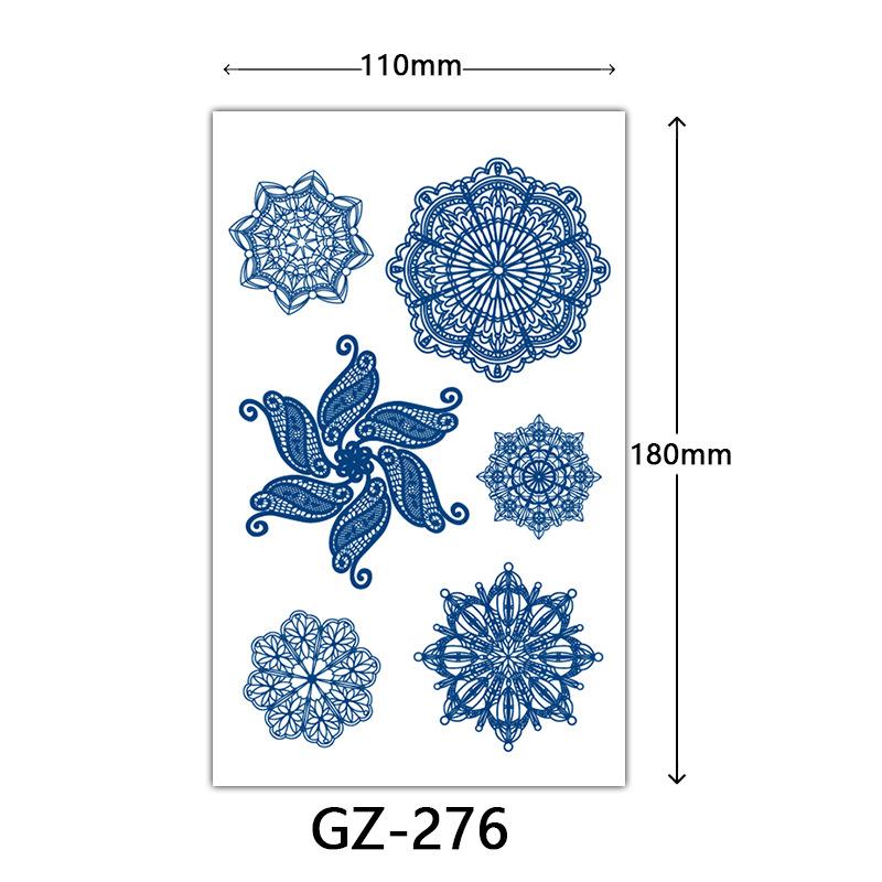 Herbal Semi-Permanent Tattoo Sticker, Semi-Permanent Tattoo Sticker, Anti-Rub, Anti-Sweat Tattoo