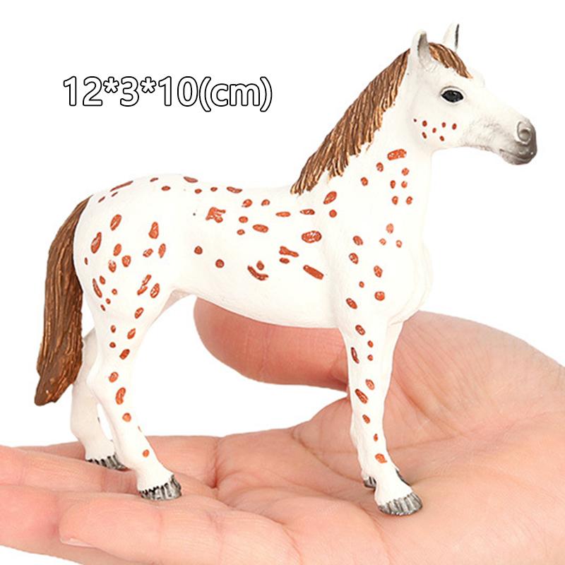 Zwierzęta Gospodarskie Model Konia Akcja Appaloosa Harvard Hanoverski Clydesdale Quarter Koń Arabski Figurki Jeździeckie Zabawki dla Dzieci