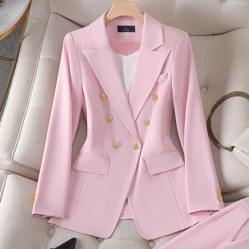 Zihong Women's White High-End Formal Suit Set - Goddess Style 8017