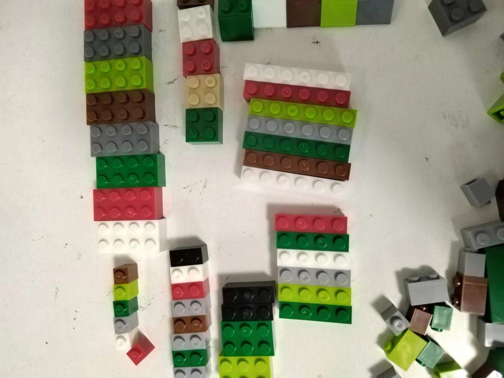 Bulk Building Blocks Large bricks 17 Single colour 260g Free assembly Compatible Children's educational creative toys DIY