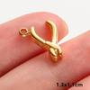 6pcs Tools Pendant Sword Gun Axe Real Gold Plated Stainless Steel Charms For Jewelry Making Necklace Keychain Handmade Material