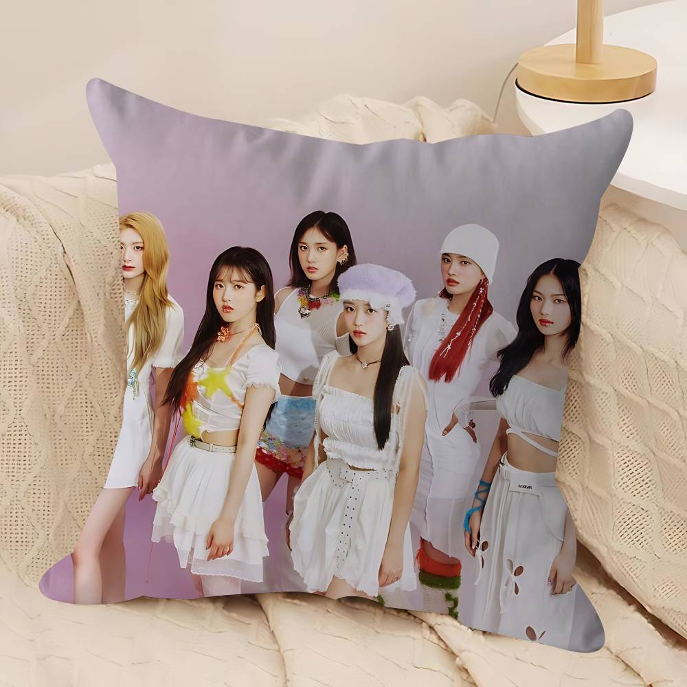 Kpop S-STAYC Cushion Cover Pillowcase Upholstery Sofa Throw Pillow Home Decor Pillowcas