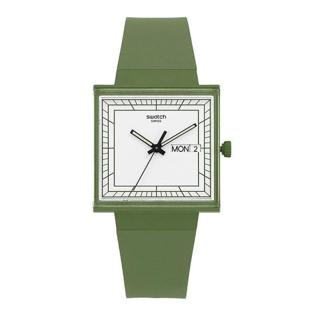 [Swatch] Swatch SO34G700 BIOCERAMIC BIOCERAMIC WHAT IF GREEN Women s Urethane Watch (P003715677) SO34G700