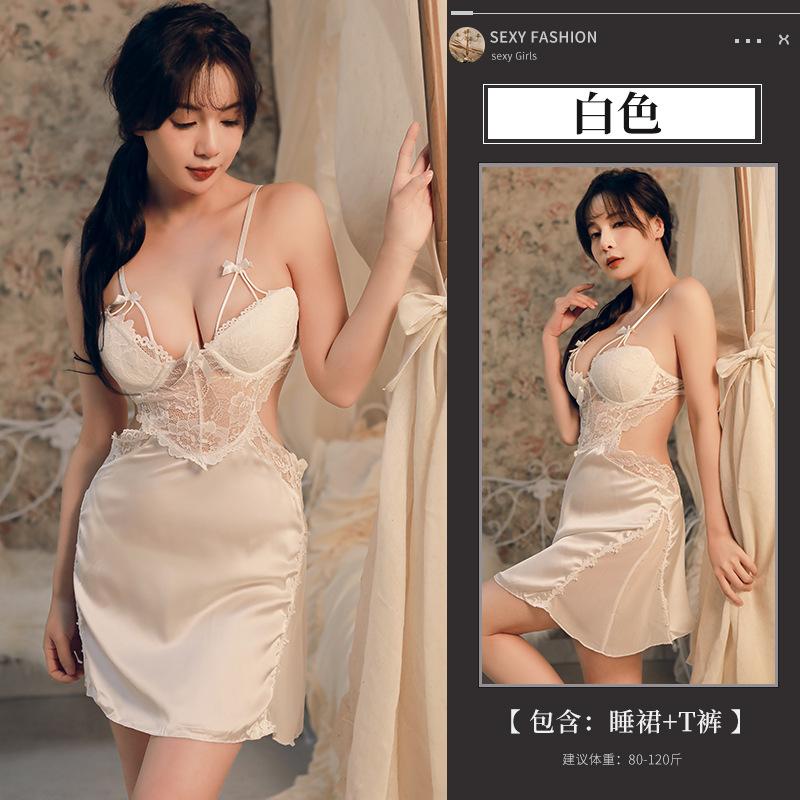 

Сексуальное нижнее белье женщины глубокий V сексуальный кружевной перспектива подтяжки пижамы интернет знаменитость страсть ночная рубашка комплект One Size (80-60kg)